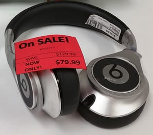 Beats by Dre headphones, now $79.99 during our Red Tag sale!